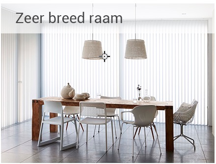 zeer breed raam